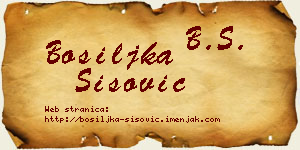 Bosiljka Šišović vizit kartica